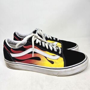 VANS Old Skool Flames Sneaker Mens 9 Womens 10.5